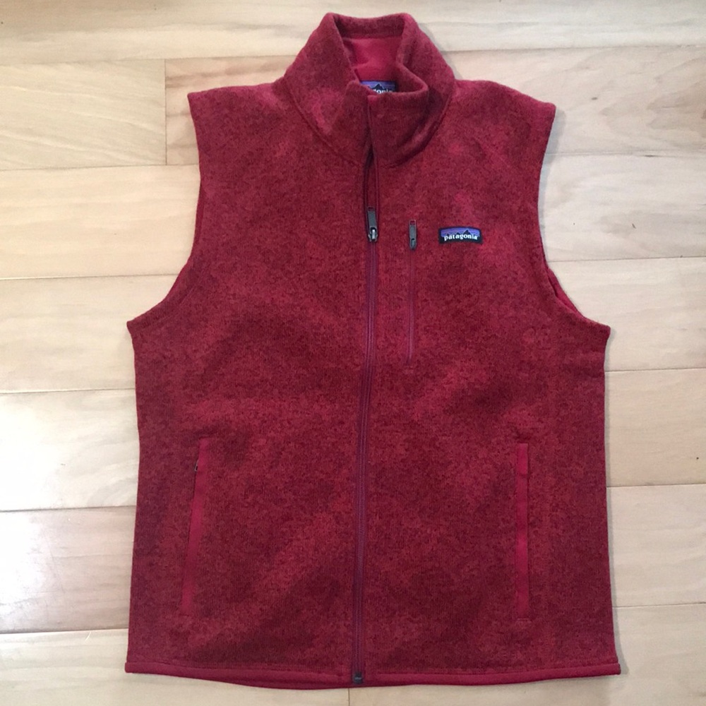 Patagonia Better Sweater Vest . In like new condition. Color red
